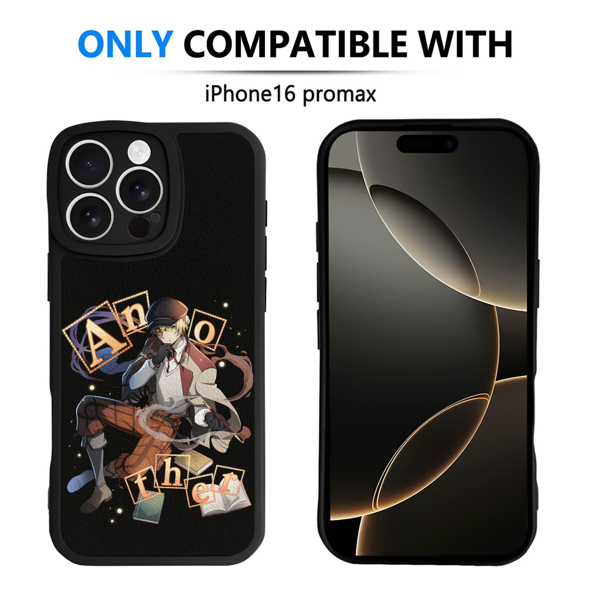 （画像用） 文豪ストレイドッグス Bungo Stray Dogs 【iPhone 16シリーズ対応】シリコンスマホケース（レザー調） 材質：シリコン